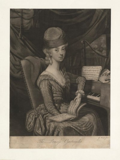 Porträt von Prinzessin Izabela Czartoryska geborene Gräfin Fleming 1746-1835, 1777 von Giuseppe Filippo Liberati Marchi