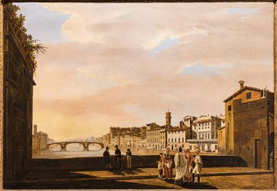 Blick von der Ponte Vecchio von Giuseppe Gherardi