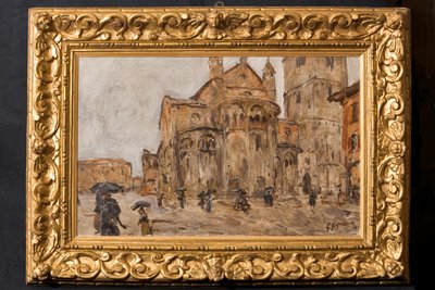 Piazza Grande im Regen von Giuseppe Graziosi