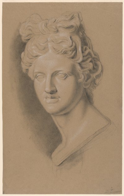Akademische Studie eines Gusses einer klassischen weiblichen Büste von Giuseppe Longhi