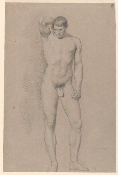 Akademische Studie eines männlichen Aktes von Giuseppe Longhi