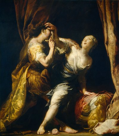 Tarquin und Lucretia, um 1695-1700 von Giuseppe Maria (1665-1747) Crespi