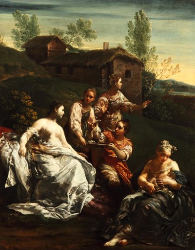 Die Geburt des Arkas oder die Geburt des Adonis (?) von Giuseppe Maria Crespi