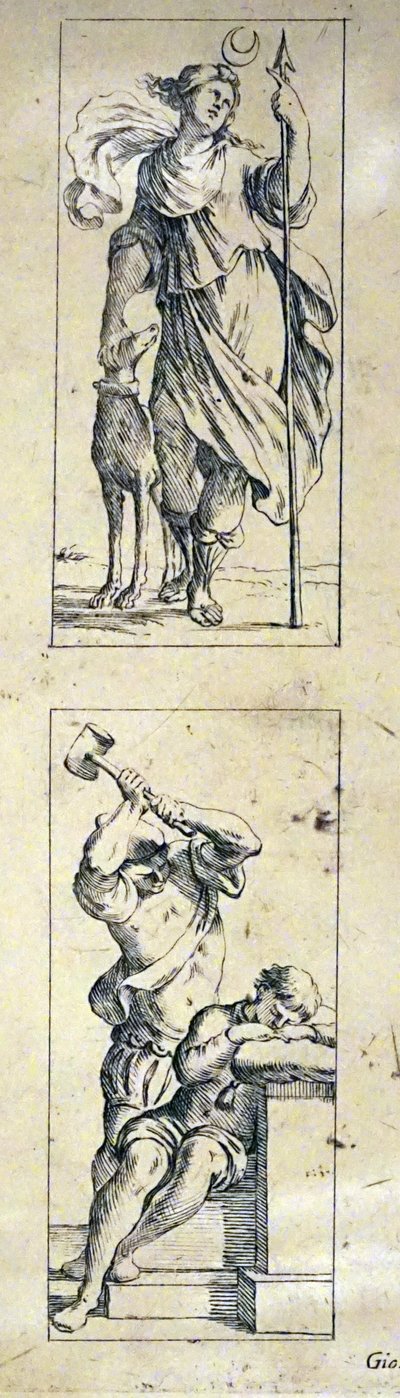 Tarotkarten aus dem 17. Jahrhundert von Giuseppe Maria Mitelli von Giuseppe Maria Mitelli