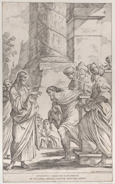 Tafel 1: Die Berufung des Heiligen Matthäus, 1678 von Giuseppe Maria Mitelli