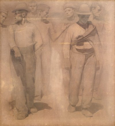 Cartoon für Der Vierte Stand von Giuseppe Pellizza da Volpedo