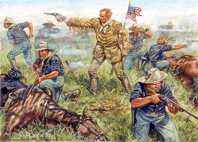 Indianerkriege zwischen Sioux und Cheyenne-Indianern und den Vereinigten Staaten: Die letzte Schlacht von George Armstrong Custer (1839-1876), amerikanischer Kavalleriegeneral, am 25. Juni in der Schlacht am Little Big Horn (Bighorn), Montana von Giuseppe Rava