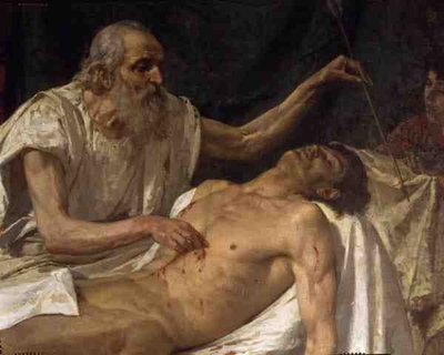 St. Sebastian (Detail) von Giuseppe Sciuti
