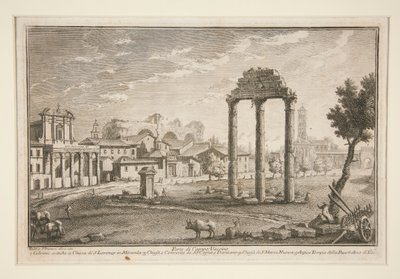 Teil des Campo Vaccino von Giuseppe Vasi