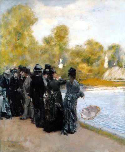 Der Teich im Jardin du Luxembourg von Giuseppe de Nittis