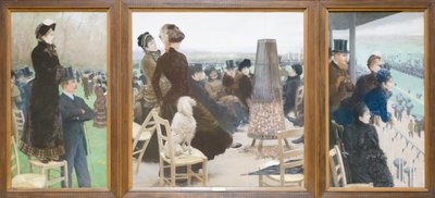 Die Rennen im Bois de Boulogne von Giuseppe or Joseph de Nittis