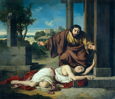 Der Levit von Ephraim, von Giustiniano degli Avancini (1807-1843) von Giustiniano Degli Avancini