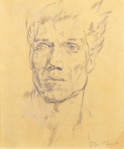 Kopf eines Mannes, ca. 1920 von Glyn Warren Philpot
