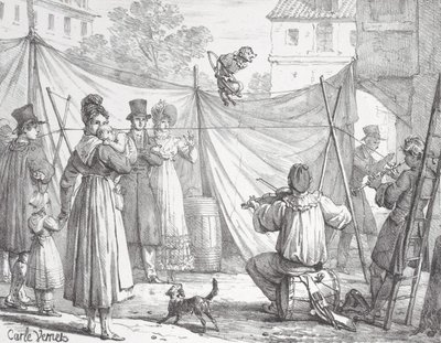 Der Affe und der Leopard, 1818 von Godefroy Engelmann