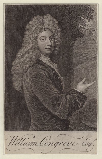 William Congreve, englischer Dramatiker von Godfrey (after) Kneller