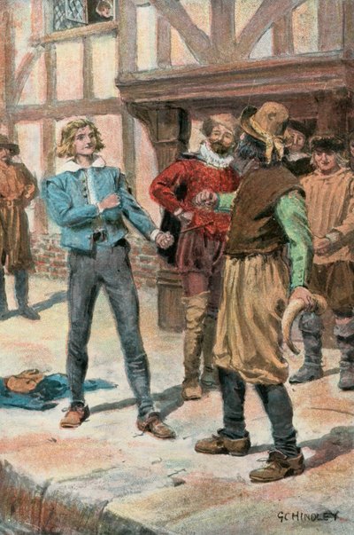 Illustration für Westward Ho! von Charles Kingsley von Godfrey C. Hindley