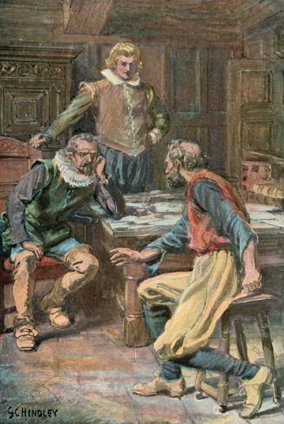 Illustration für Westward Ho! von Charles Kingsley von Godfrey C. Hindley