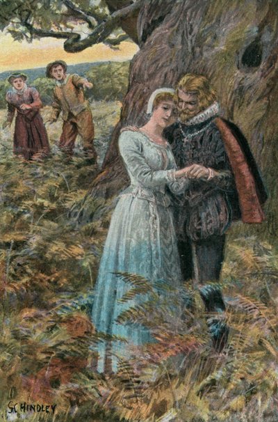 Illustration für Westward Ho! von Charles Kingsley von Godfrey C. Hindley