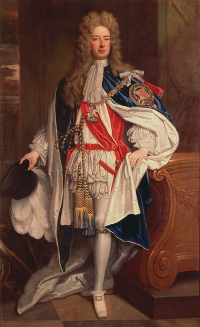 Der Herzog von Marlborough in Garter-Roben von Godfrey Kneller