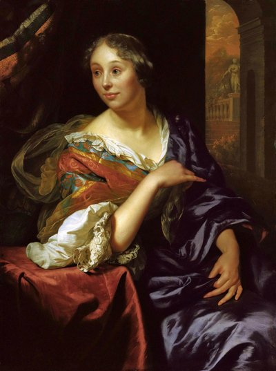 Porträt von Françoise van Diemen, 1679 von Godfried Cornelisz Schalcken