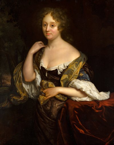 Porträt von Isabella Agneta Deutz (1658-1694/96) von Godfried Schalcken