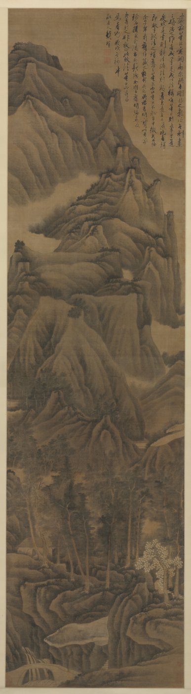 Landschaft im Stil von Dong Yuan und Juran, um 1650 von Gong Xian