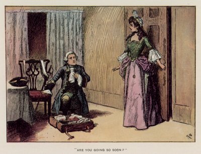 Illustration für Die Geschichte von Henry Esmond von Thackeray von Gordon Frederick (after) Browne