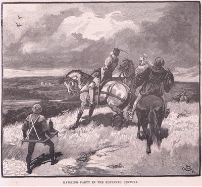 Falkenjagd im elften Jahrhundert von Gordon Frederick Browne