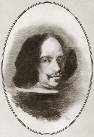 Diego Rodríguez de Silva y Velázquez, aus „Lebende Biographien großer Maler“ von Gordon Ross