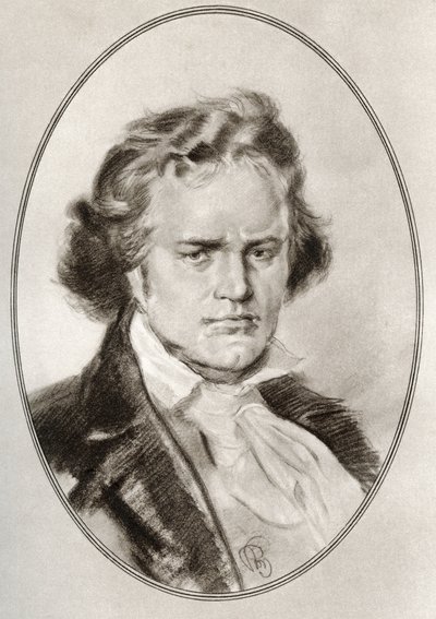 Ludwig van Beethoven, aus „Lebende Biographien großer Komponisten“ von Gordon Ross