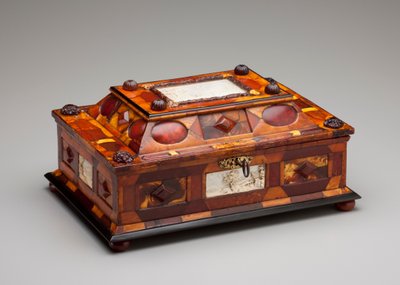 Höfische Bernsteinkassette, ca. 1695 von Gottfried Wolffram