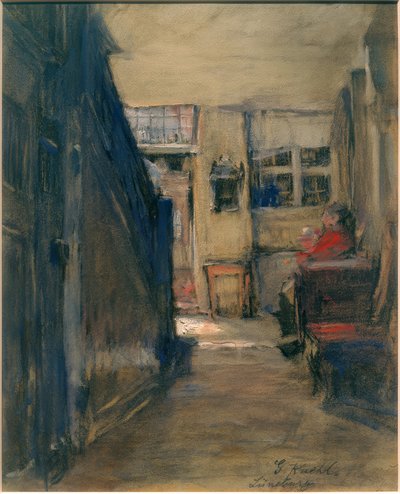 Diele eines alten Hauses in Lüneburg von Gotthardt Kuehl