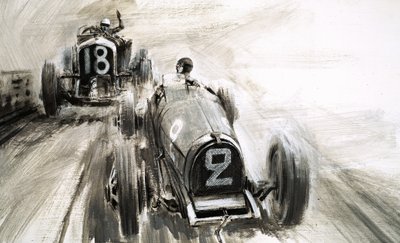 Tim Birkin fährt in Brooklands von Graham Coton