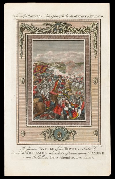 Die berühmte Schlacht am Boyne in Irland, 1690 von Grainger