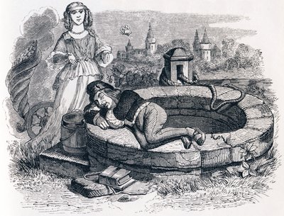 Das Glück und das Kind - Fabeln von La Fontaine von Grandville