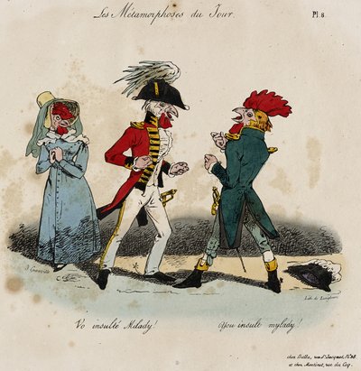 Die Metamorphosen des Tages, Nr. 8 von Grandville