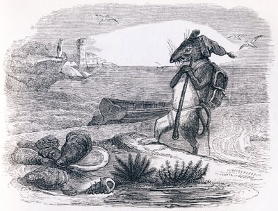 Die Ratte und die Auster von Grandville