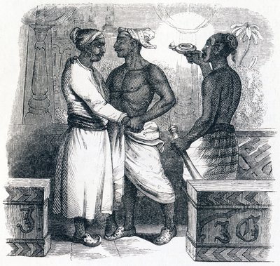 Die zwei Freunde - Fabeln von La Fontaine von Grandville
