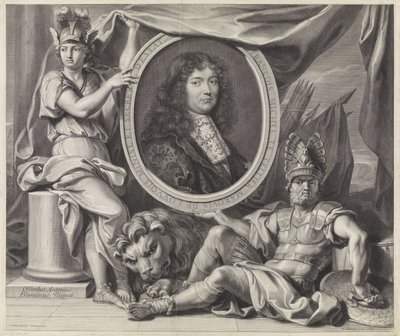 Porträt von François-Michel Le Tellier von Gérard Edelinck