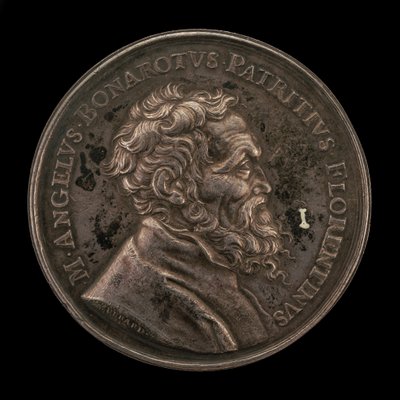 Michelangelo Buonarroti, 1475-1564, italienischer Künstler, Vorderseite, 1673 von Gérard Léonard Hérard