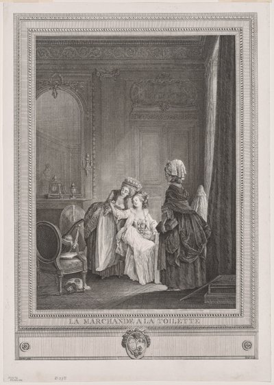 Die Händlerin im Ankleidezimmer von Gérard Vidal