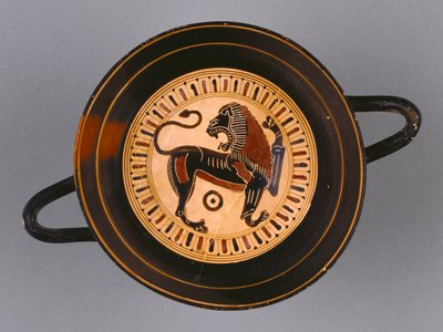 Lakonscher Schwarzfigur-Kylix, zugeschrieben dem Hunt-Maler, um 540 v. Chr. von Greek