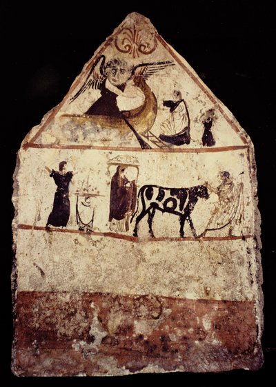 Gaudo-Nekropole, lukanisches Fresko, 340 v. Chr. von Greek School