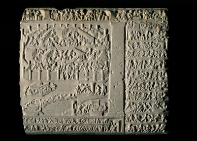 GRIECHISCHE KUNST: Trojanischer Krieg. Tabula Iliaca mit Reliefs des trojanischen Zyklus von Greek School