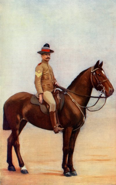 Sergeant-Major der New South Wales Lancers, 1900 von Gregory and Co