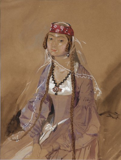 Porträt der Gräfin Marta Sologashvili, Prinzessin Eristavi von Grigori Grigorevich Gagarin