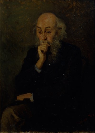 Porträt des Künstlers Nikolai Ge von Grigori Grigoryevich Myasoedov