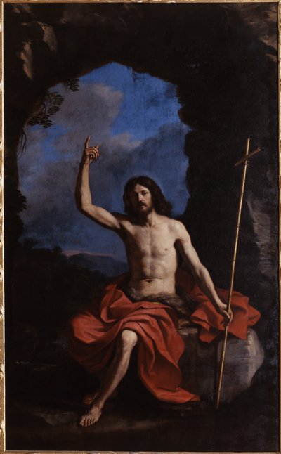 Guercino, Johannes der Täufer in der Wüste, 1650 von Guercino