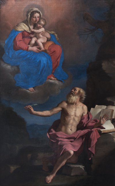 Die Jungfrau und das Kind erscheinen dem Heiligen Hieronymus von Guercino