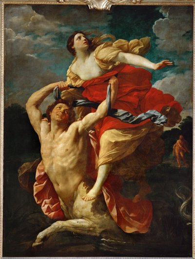 Dejaneira entführt vom Zentaur Nessus von Guido (follower of) Reni